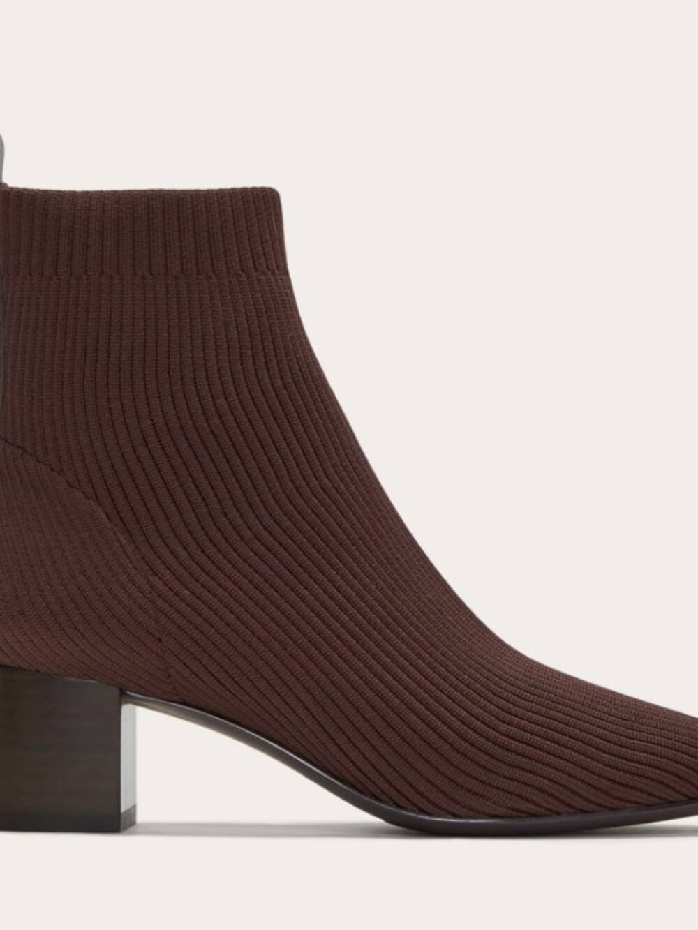Everlane Glove Boot Dark Brown Stretch Knit Women's Size 7 NEW Comfort *NOTES - Picture 2 of 10